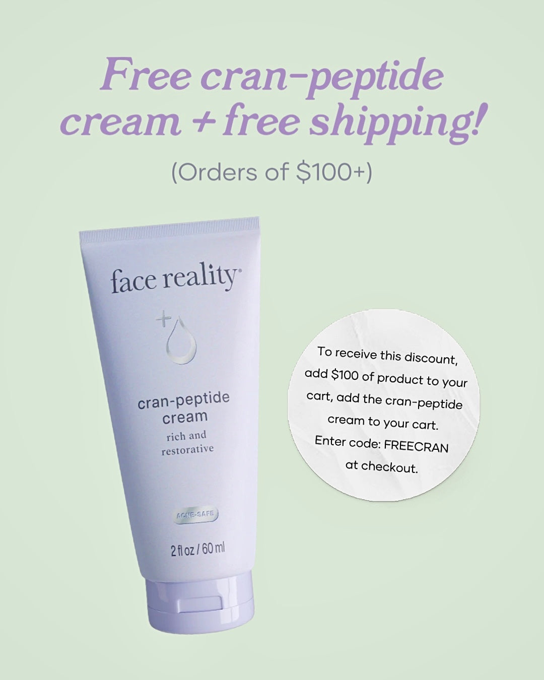 Face Reality Cran-Peptide Cream